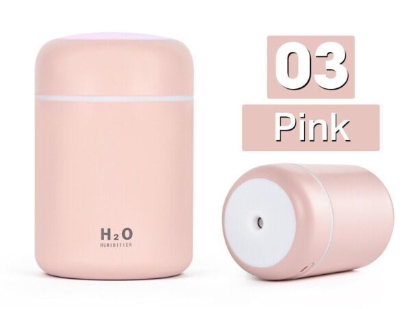 Gnanishwa Aquaglow 300 Humidifier | 300 Ml (Pink)